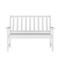 Flash Furniture Ellsworth 50 All Weather Indoor/Outdoor Recycled HDPE Bench with Contoured Seat in White LE-HMP-2035-12-WHT-GG - alternate 3